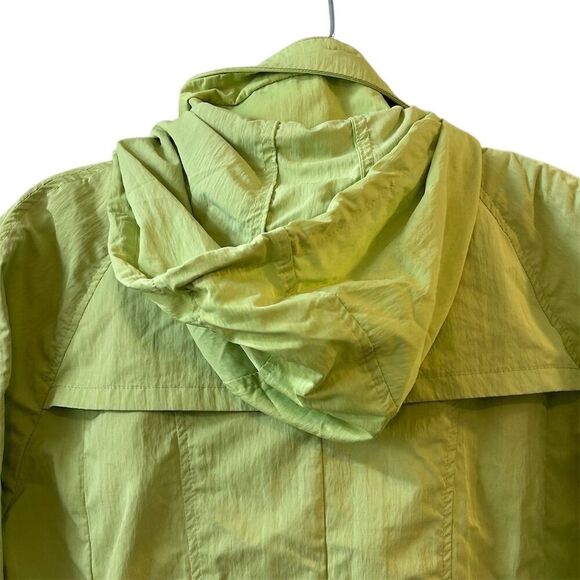 UBU Women's Small Green Packable Rain Jacket with Hood - Picture 11 of 14